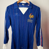 France 1983 Home Shirt – Adidas – Long Sleeve – Michel Platini Era – Size S