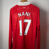 Manchester United Heimtrikot 2010 – Nani #17 – Nike – Größe M (Langarm)