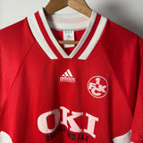 1. FC Kaiserslautern 1995/96 Heimtrikot – Holger Hollerbach #3 – adidas (L)