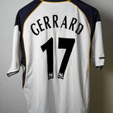 Liverpool FC Auswärtstrikot 2001 – Gerrard #17 – Reebok – Größe XL