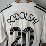 Germany (DFB) 2006 Home Jersey – Podolski #20 – Adidas – Size XXL