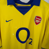 🚨DEFEKT🚨 Arsenal FC Auswärtstrikot 2003 – Henry #14 – Größe L