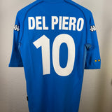 Italy Home Jersey 2000 – Del Piero #10 – Kappa – Size XL (runs small)