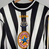 Newcastle United 1998/99 Heimtrikot – Shearer #9 – Adidas – Langarm – Größe XL