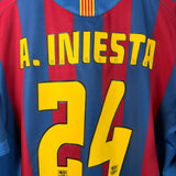 FC Barcelona 2005/06 Heimtrikot – Andrés Iniesta #24 – Nike XL