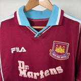 West Ham United 1999/2000 Trikot – Dr. Martens – Di Canio – Fila M