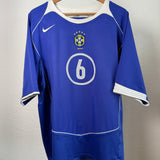 Brasilien 2004 Auswärtstrikot – Roberto Carlos #6 – Nike XXL