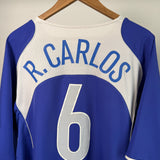 Brasilien 2004 Auswärtstrikot – Roberto Carlos #6 – Nike XXL