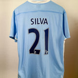 Manchester City 2011/12 Heimtrikot – David Silva #21 – Umbro XL