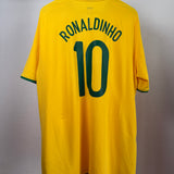 Brasilien 2008 Heimtrikot – Ronaldinho #10 – Nike XXL