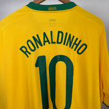Brasilien 2008 Heimtrikot – Ronaldinho #10 – Nike XXL