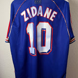 Frankreich 1998 Heimtrikot – Adidas (XL) – Zidane #10 France
