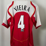 Arsenal Heimtrikot 2004/05 – Vieira #4 – Nike – Größe M