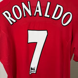 Manchester United Home Shirt 2004 – Ronaldo #7 – S/M