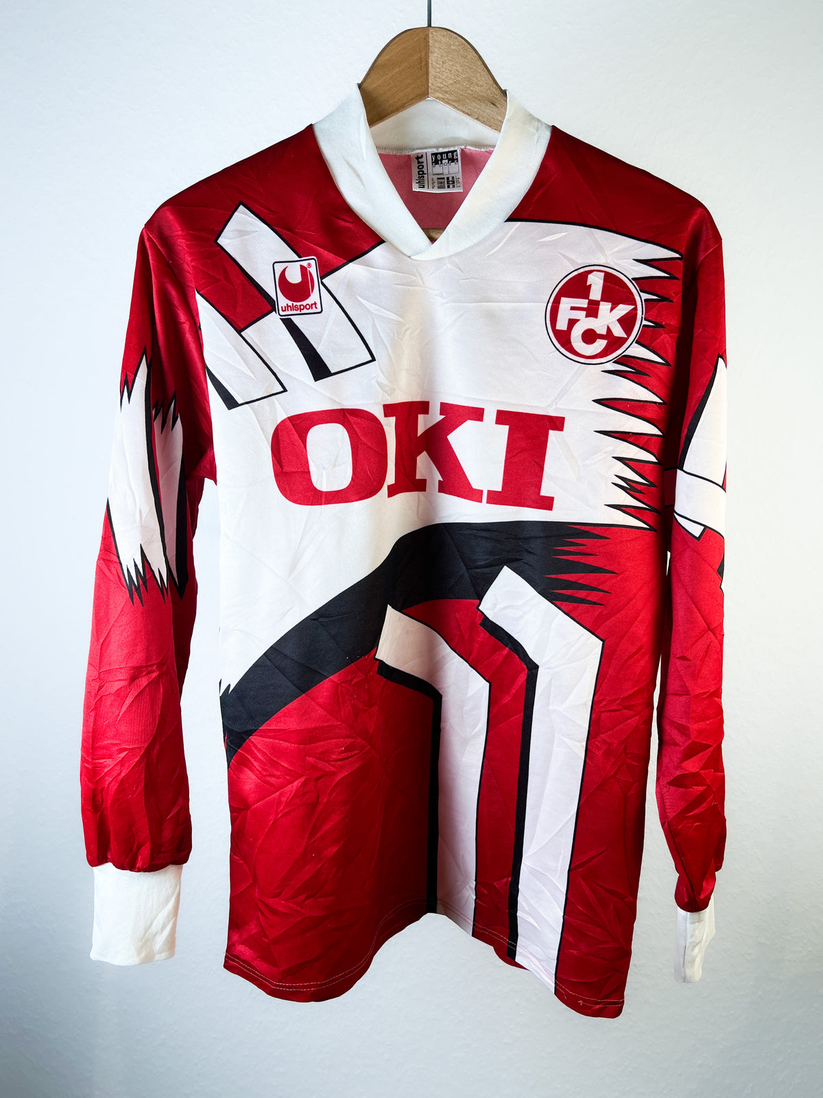 Maillot 1er FC Kaiserslautern 1987/88 - Erima, Taille S, Manches Longues, Occasion