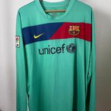 FC Barcelona 2010/11 Away Long-Sleeve Jersey – Messi #10 – XXL
