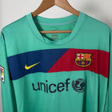 FC Barcelona 2010/11 Away Long-Sleeve Jersey – Messi #10 – XXL