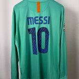 FC Barcelona 2010/11 Away Long-Sleeve Jersey – Messi #10 – XXL