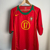 Portugal Nationalmannschaft Heimtrikot 2004 – Ronaldo #17 – Nike – Größe L