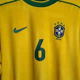 🇧🇷 Brasilien 1998 Heimtrikot – Roberto Carlos #6 – Nike (S/M)