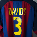 FC Barcelona 2003/04 Heimtrikot – Davids #3 – XL