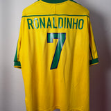 Brasilien Nationalmannschaft 1998/99 Heimtrikot – Ronaldinho #7 – XL