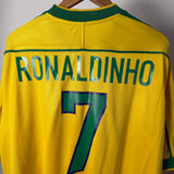 Brasilien Nationalmannschaft 1998/99 Heimtrikot – Ronaldinho #7 – XL