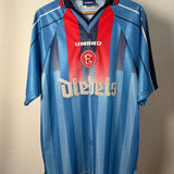🔵🔴 Fortuna Düsseldorf Auswärtstrikot 1997/98 – Diebels – XL