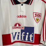 🔴⚪ VfB Stuttgart 1996/97 Heimtrikot – Fredi Bobic #11 – Adidas (XXL)