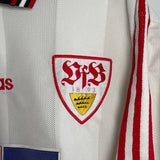 🔴⚪ VfB Stuttgart 1996/97 Heimtrikot – Fredi Bobic #11 – Adidas (XXL)