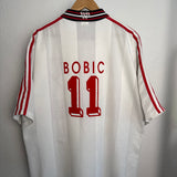 🔴⚪ VfB Stuttgart 1996/97 Heimtrikot – Fredi Bobic #11 – Adidas (XXL)
