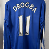Chelsea FC 2009/10 Heimtrikot – Langarm – Adidas (L) – Drogba #11