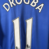 Chelsea FC 2009/10 Heimtrikot – Langarm – Adidas (L) – Drogba #11