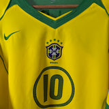 Brasilien 2004 Heimtrikot – Ronaldinho – Größe XL