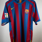 FC Barcelona 2005/06 Heimtrikot – Ronaldinho (#10) – Größe M