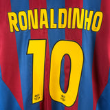 FC Barcelona 2005/06 Heimtrikot – Ronaldinho (#10) – Größe M
