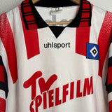 Hamburger SV 1995/96 Heimtrikot – Uwe Bäron #9 – Uhlsport (XL)