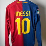 FC Barcelona 2008/09 Heimtrikot Langarm – Messi #10 – S