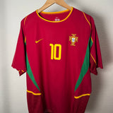 Portugal 2002 Home Jersey – Rui Costa #10 – L