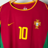 Portugal 2002 Home Jersey – Rui Costa #10 – L