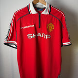 Manchester United 1998/99 Heimtrikot – SHARP – XL