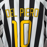 Juventus 2003/04 Heimtrikot – Del Piero #10 – Größe L