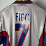 FC Barcelona 1998/99 Auswärtstrikot – (L) – Figo #7