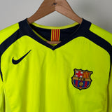 FC Barcelona 2005/06 Auswärtstrikot Langarm – Ronaldinho #10 – M