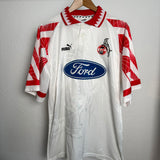 🔴⚪ 1. FC Köln 1996/97 Heimtrikot – Puma (L) – mit Autogrammen