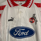 🔴⚪ 1. FC Köln 1996/97 Heimtrikot – Puma (L) – mit Autogrammen