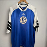 🔵⚪ FC Schalke 04 Trainingsshirt – 90s Vintage – Adidas (XXL)