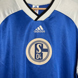 🔵⚪ FC Schalke 04 Trainingsshirt – 90s Vintage – Adidas (XXL)