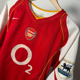 Arsenal 2004/05 Heimtrikot – Henry #14 – Nike – L – Premier League Patches