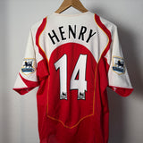 Arsenal 2004/05 Heimtrikot – Henry #14 – Nike – L – Premier League Patches